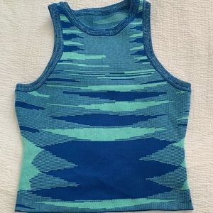 Y2K blue tank